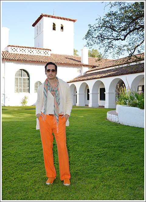 Big Sur and The Hacienda -- a Ralph lauren woven cotton serape scarf