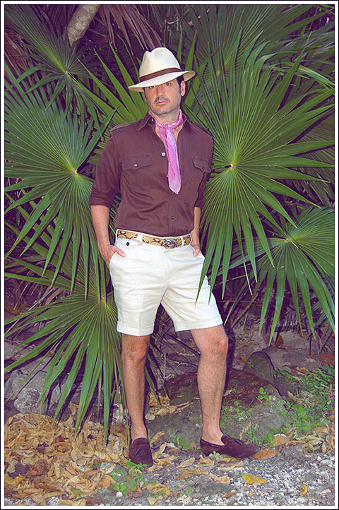 A Tom Ford pink cotton voile scarf