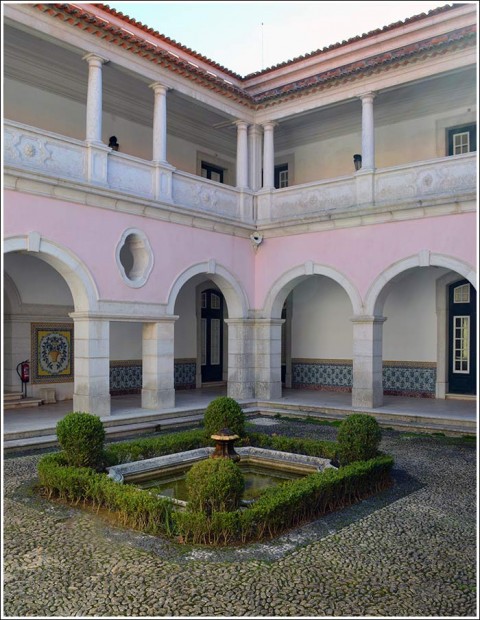 An inner courtyard at Queluz