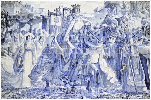 Sao Bento Train Station Azulejo Panel - Porto