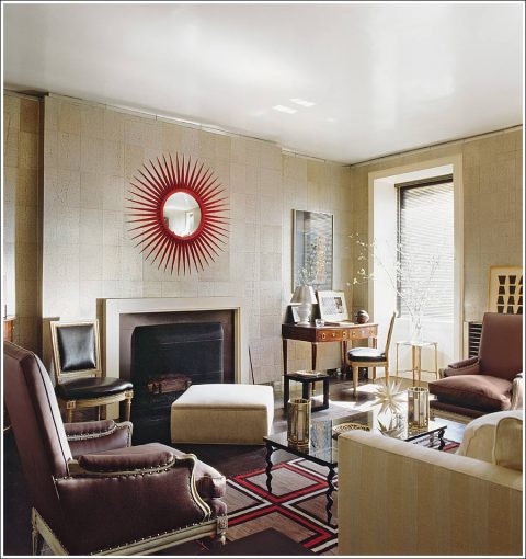 Albert Hadley's New York living room