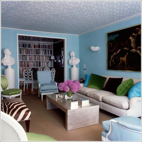 James Andrew's New York living room.