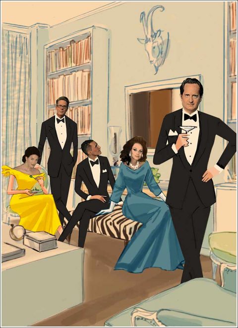 Homage to the Baron de Cabrol's work – James Andrew and artist Scott McBee - work by Scott Mcbee