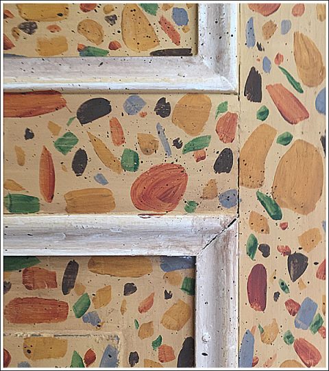Painted doorway detail – Jacque Garcia resort.